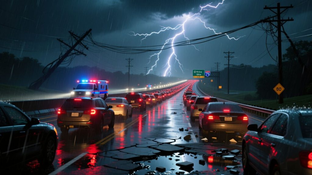 I-75 Power Line Shutdown